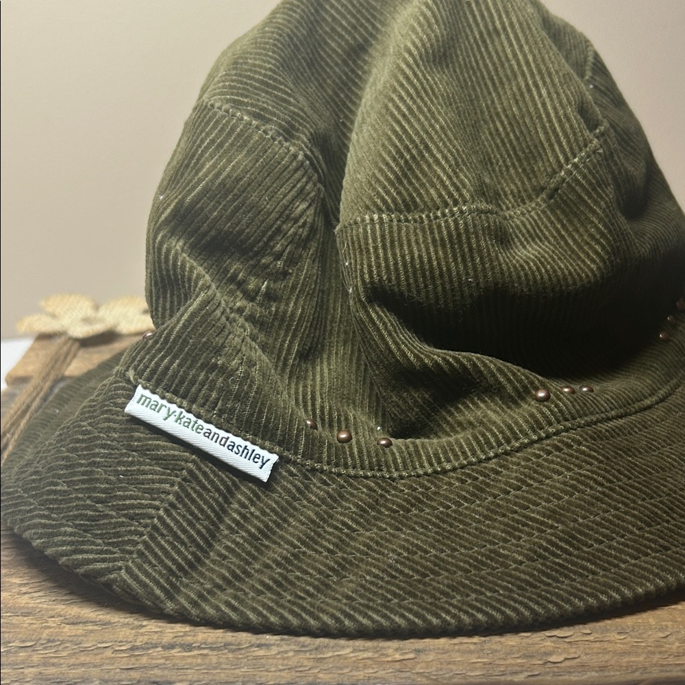 Mary-Kate and Ashley Kids Olive Corduroy Hat